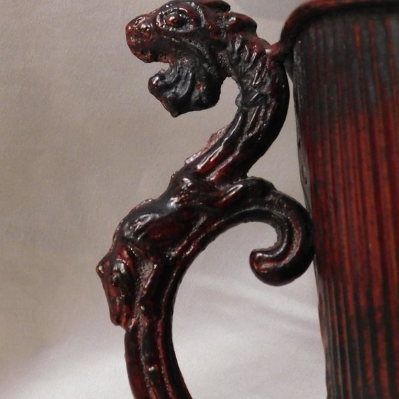Vintage Gothic Victorian Griffin Motif Handle Footed Centerpiece - Picture 6 of 10